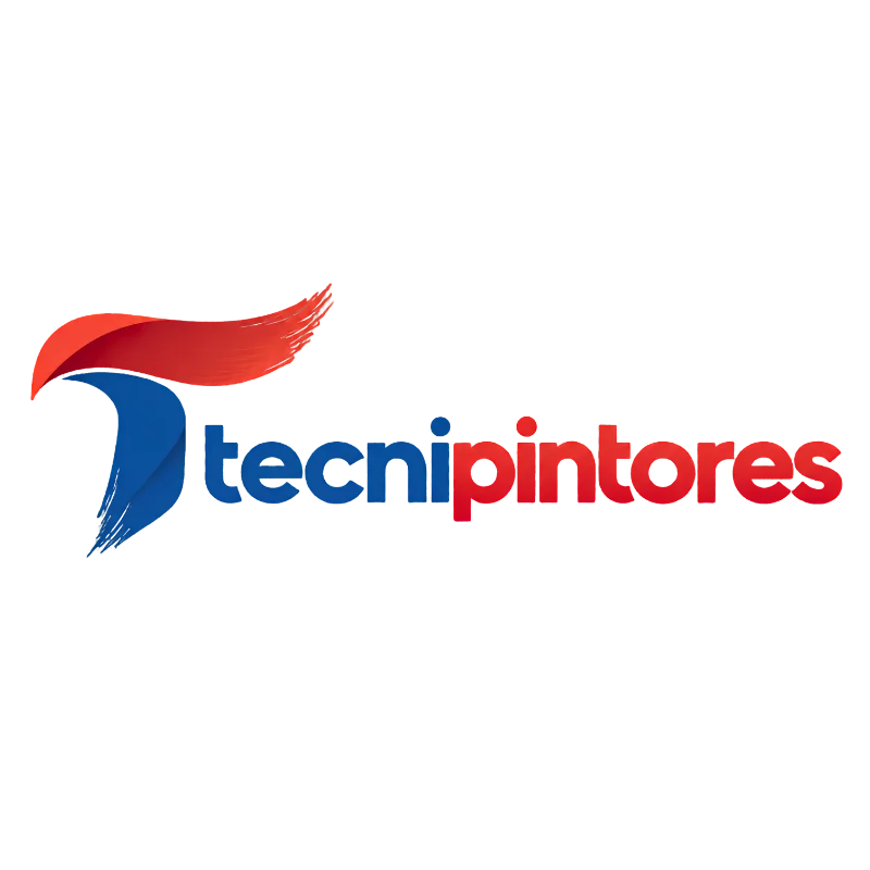Logotipo tecnipintores con pinceladas