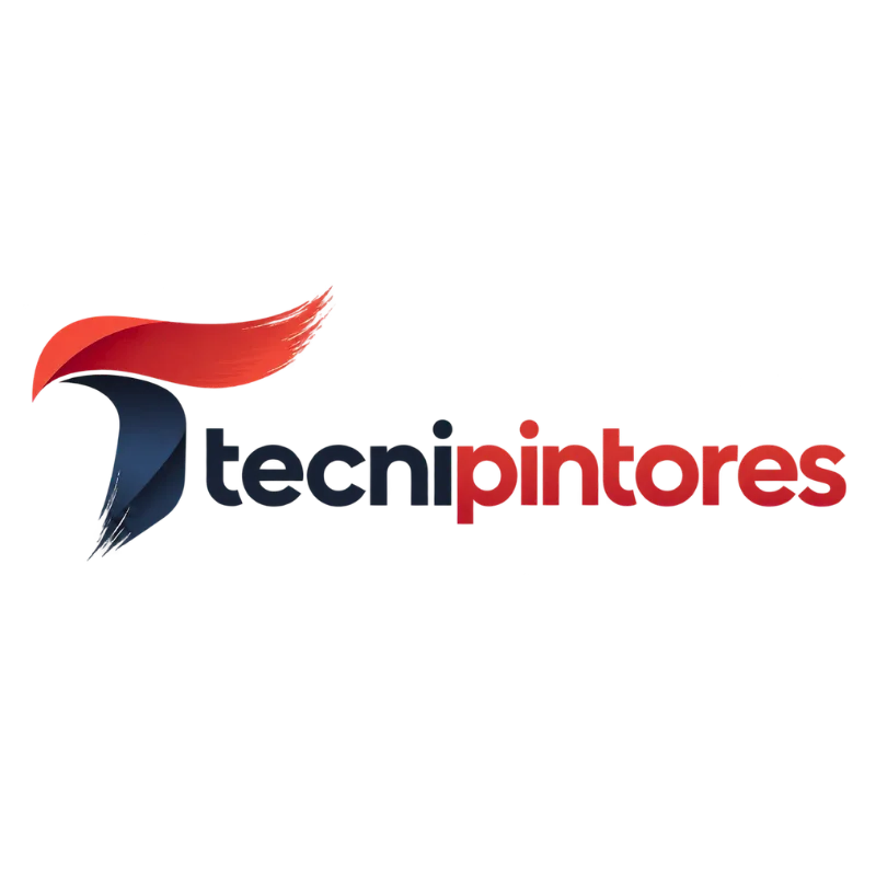 Logotipo tecnipintores con pinceladas