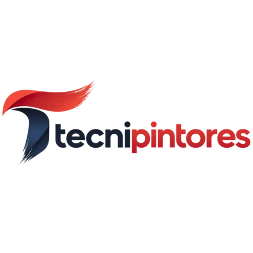 Logotipo tecnipintores con pinceladas